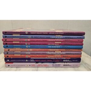 Vintage Sweet Valley Twins Book Lot (10 Books) - Super Chiller & Super Edition